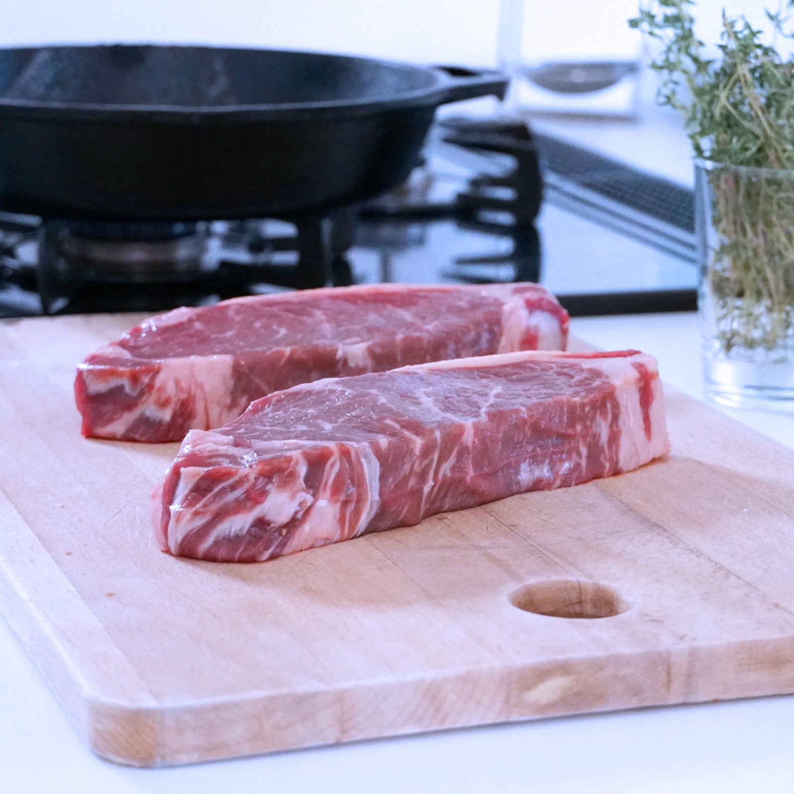 Grain-Fed Beef Striploin Steak from Australia 200g 10-Pack (2kg) - Horizon Farms