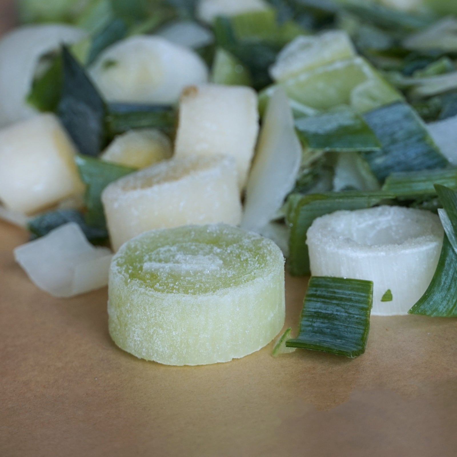 Certified Organic Frozen Leeks from Belgium (500g)