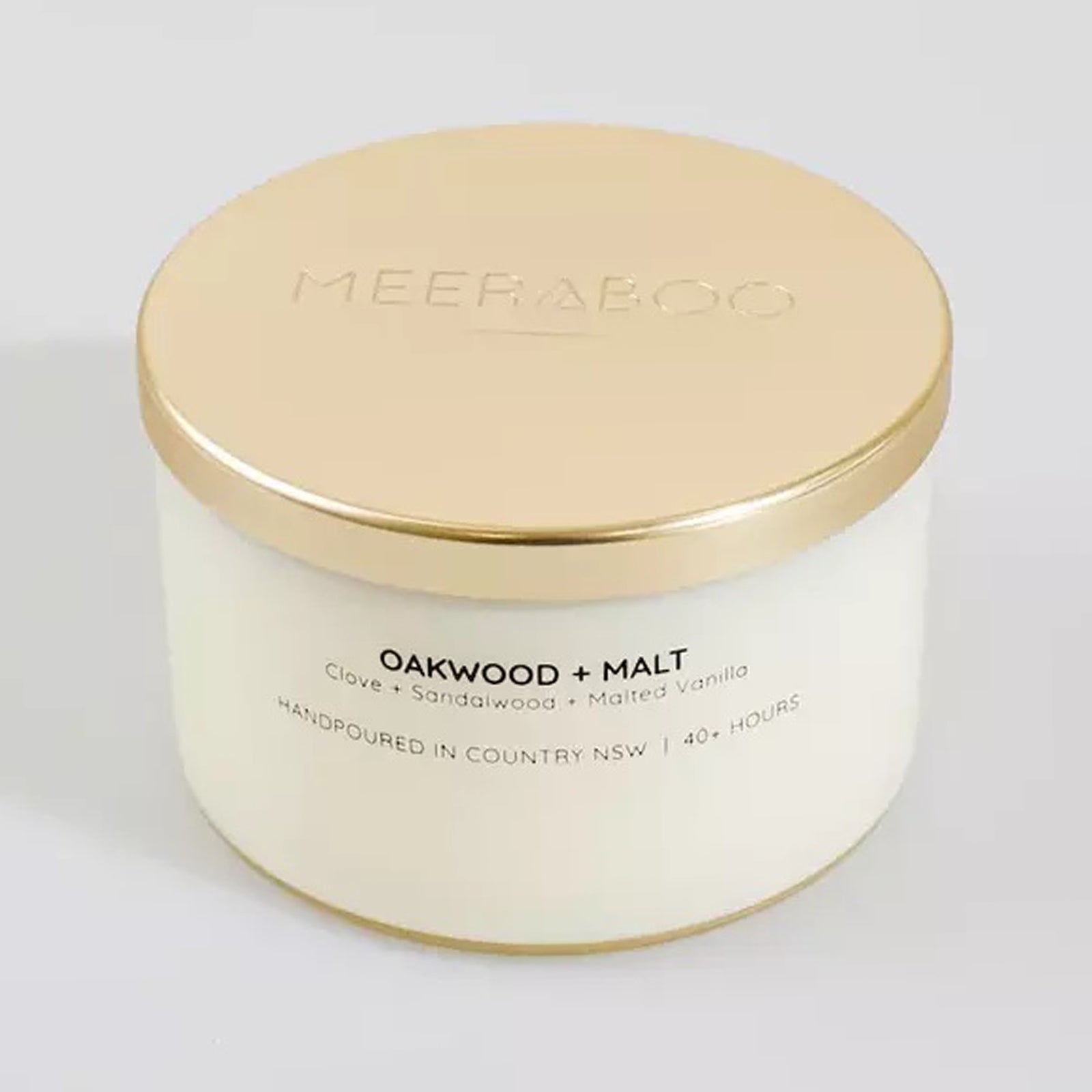 100% Natural Soy Wax "Oakwood & Malt" Candle from Australia (330g) - Horizon Farms
