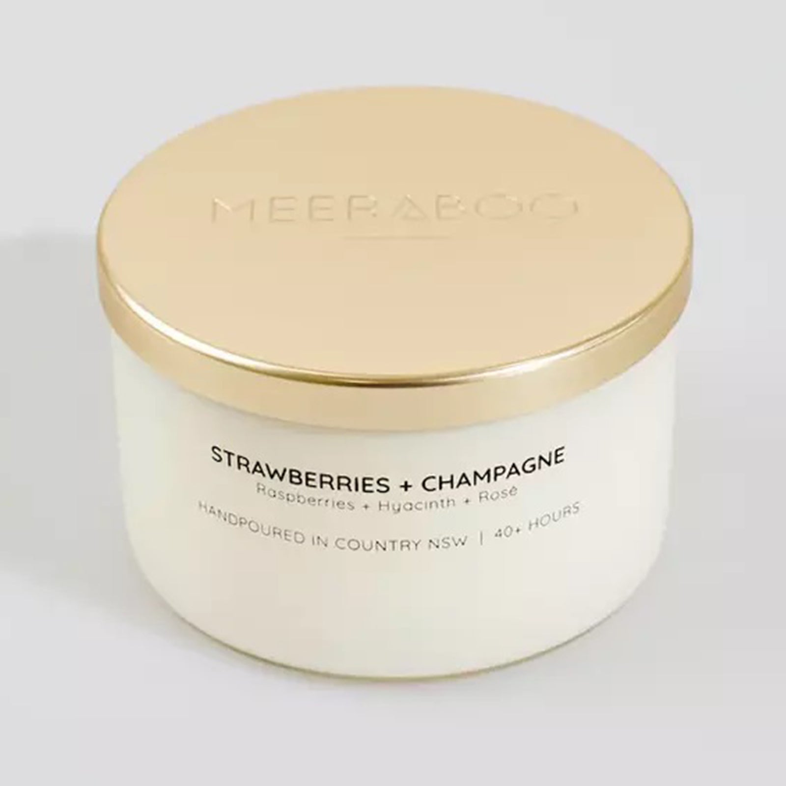 100% Natural Soy Wax "Strawberries & Champagne" Candle from Australia (330g) - Horizon Farms