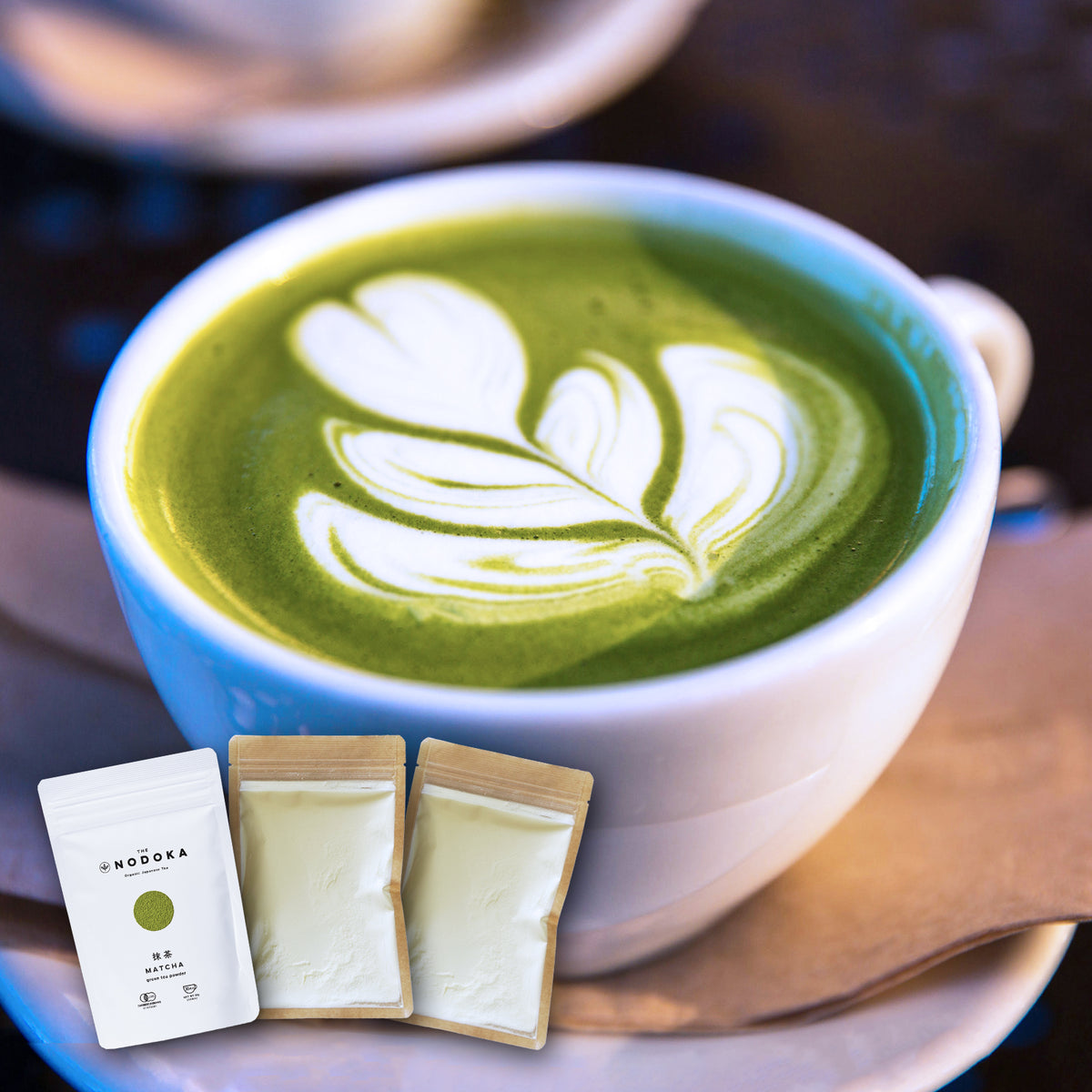 Certified Organic Sugar-Free Additive-Free Matcha Latte Powder Set (15 cups)