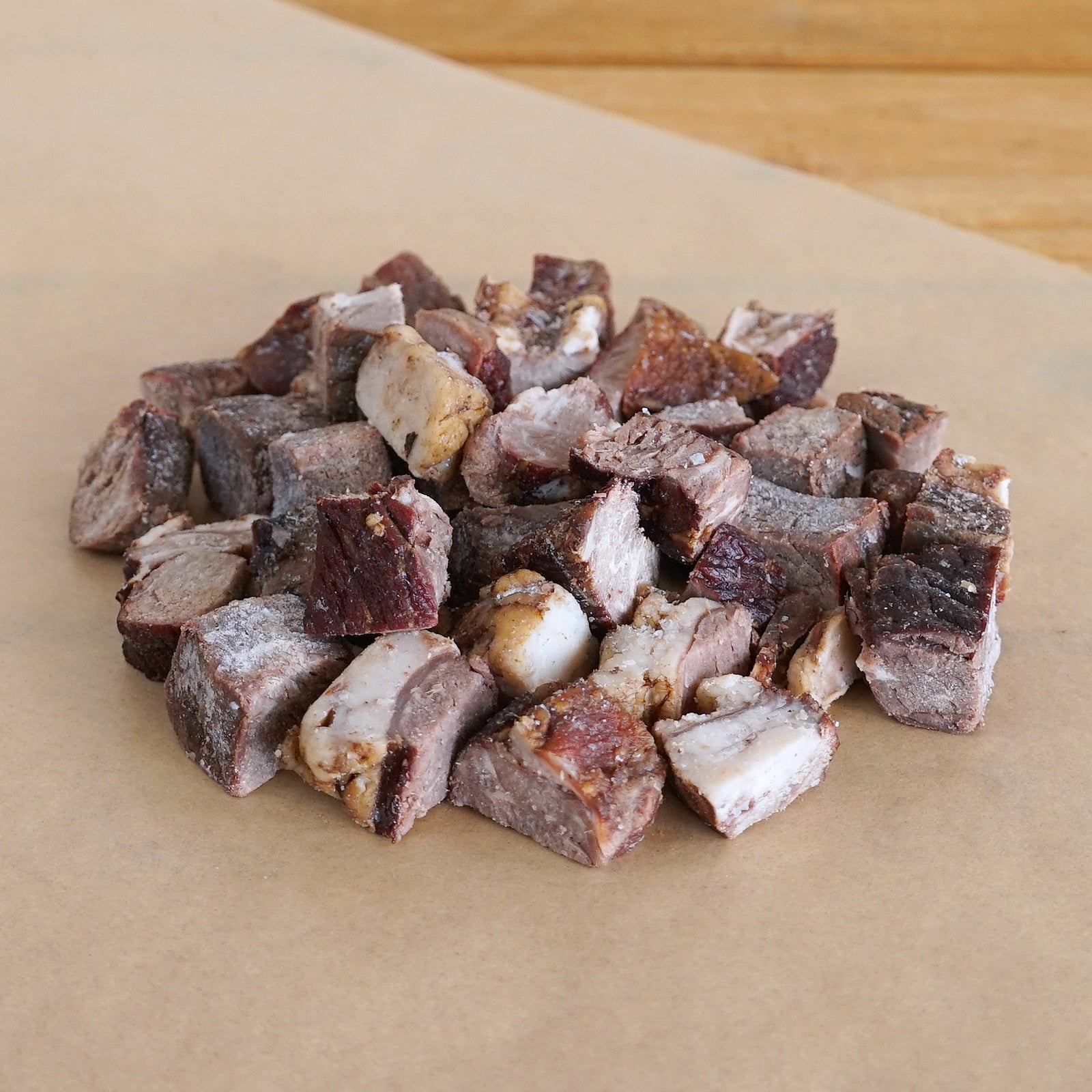 All-Natural Grass-Fed Beef Sugar-Free Smoked Rump Dice Cuts (100g) - Horizon Farms