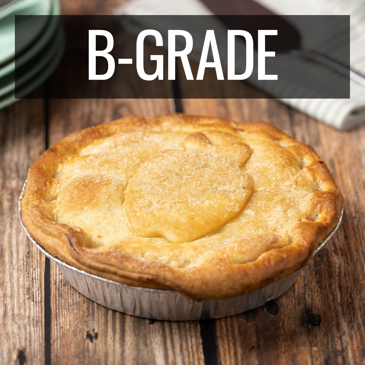 All-Natural Frozen Family Apple Pie B-Grade (19cm) - Horizon Farms