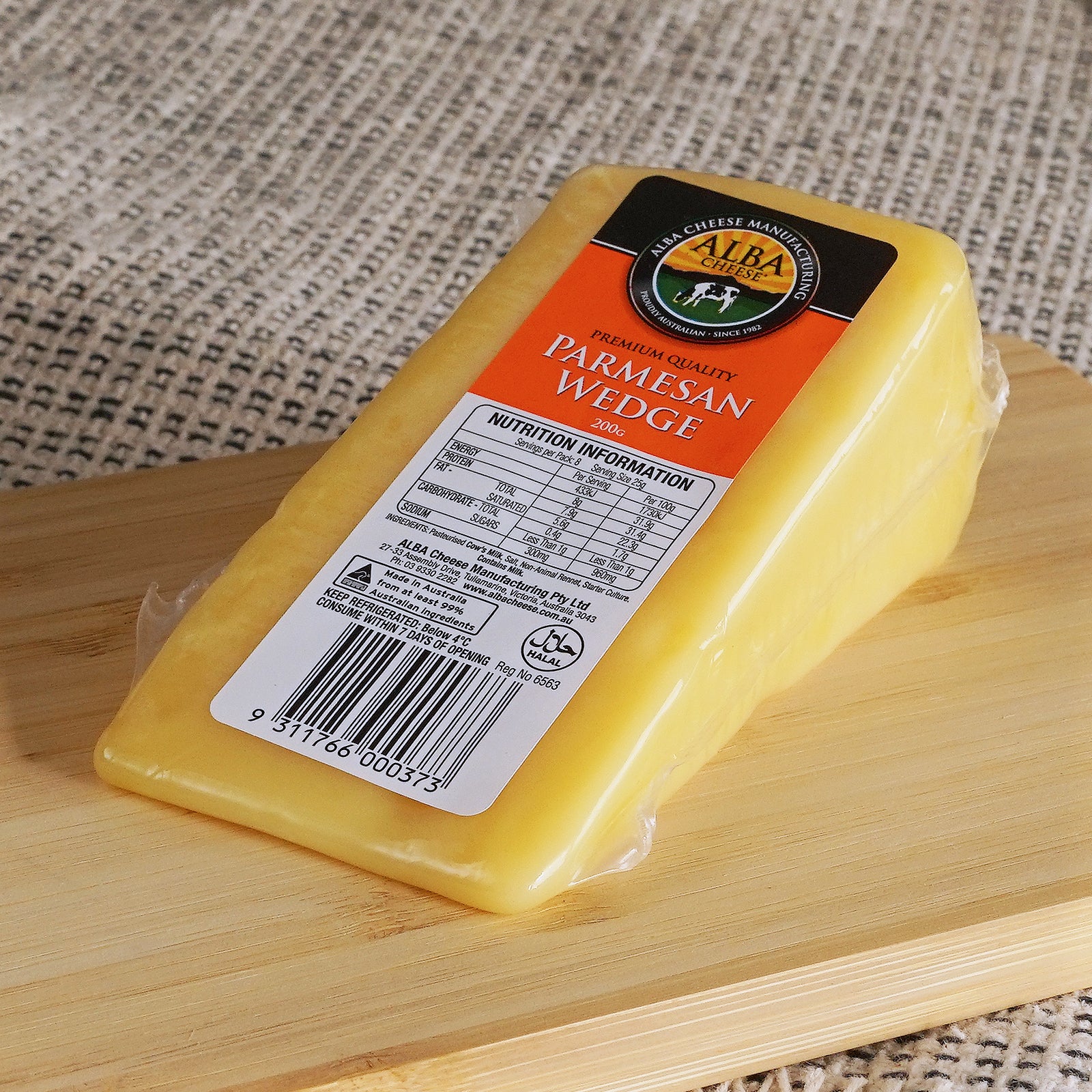 All-Natural Parmesan Cheese Wedge from Australia (200g)
