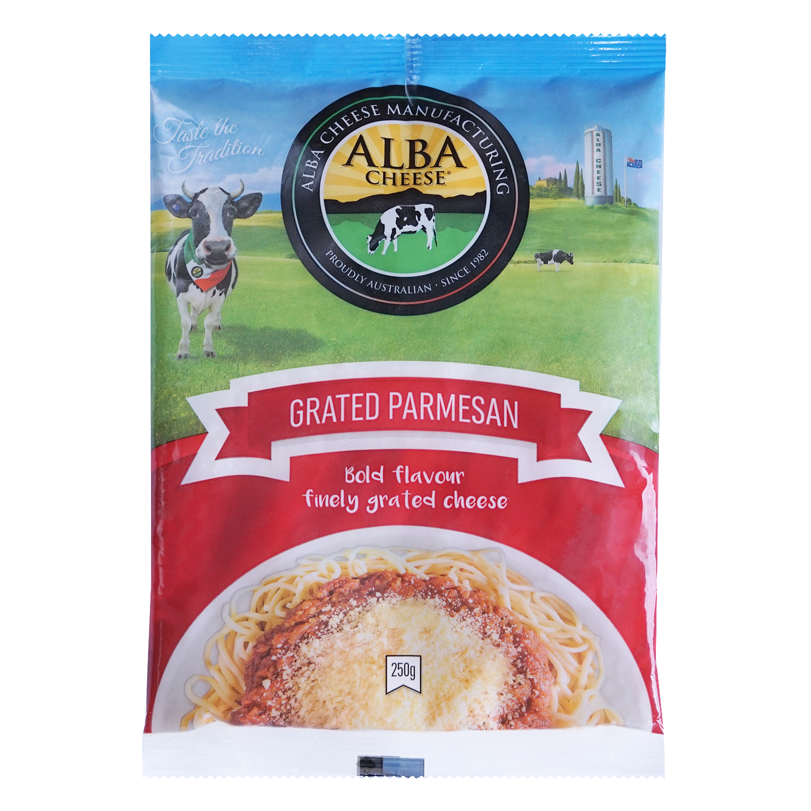 All-Natural Grated Parmesan Cheese (250g) - Horizon Farms