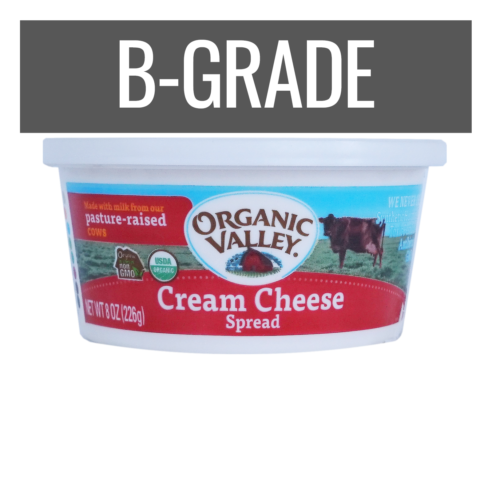Certified Organic Cream Cheese from the USA B-Grade (226g) Best By: June 6th, 2026 - Horizon Farms
