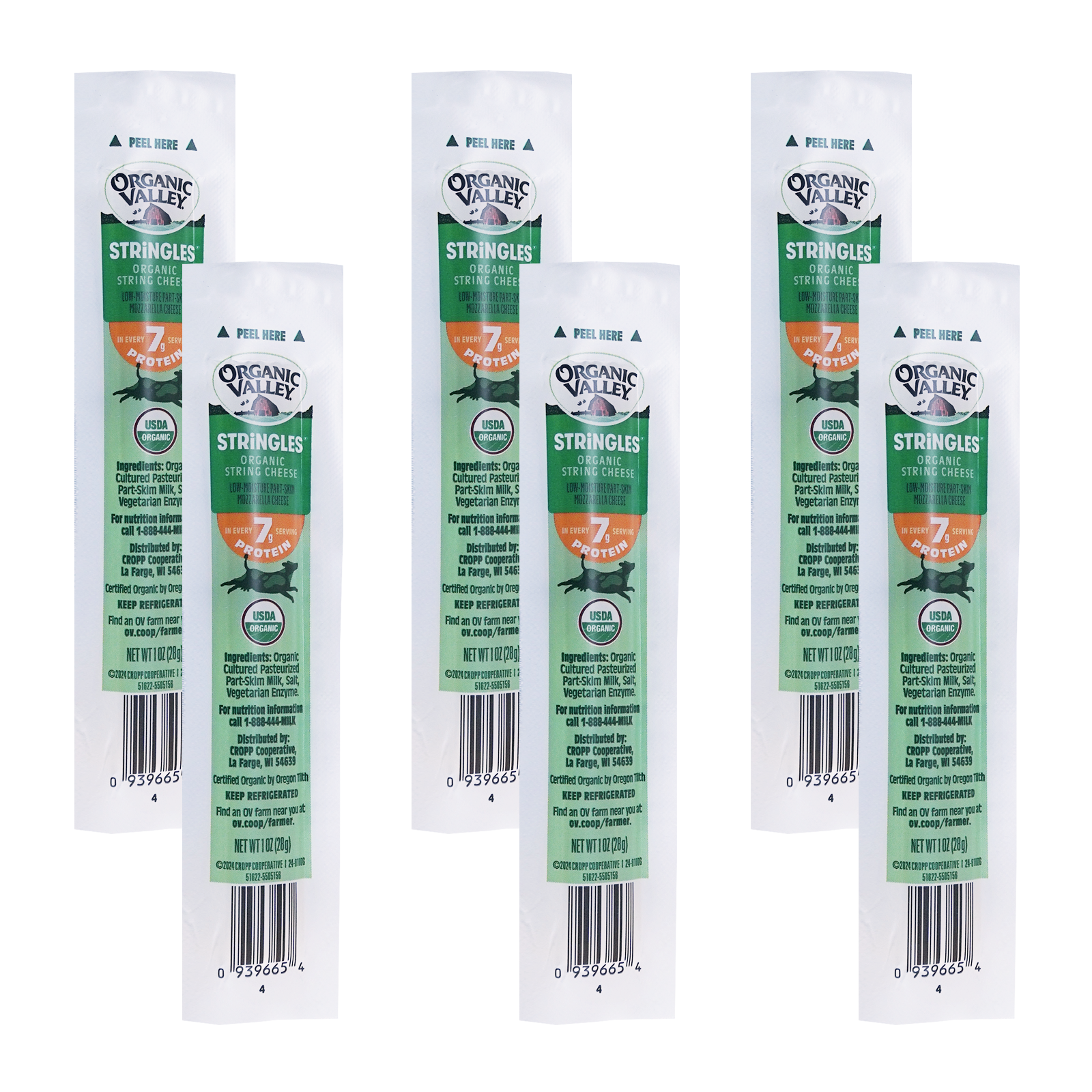 Certified Organic String Cheese from the USA (3pc-6pc) - Horizon Farms