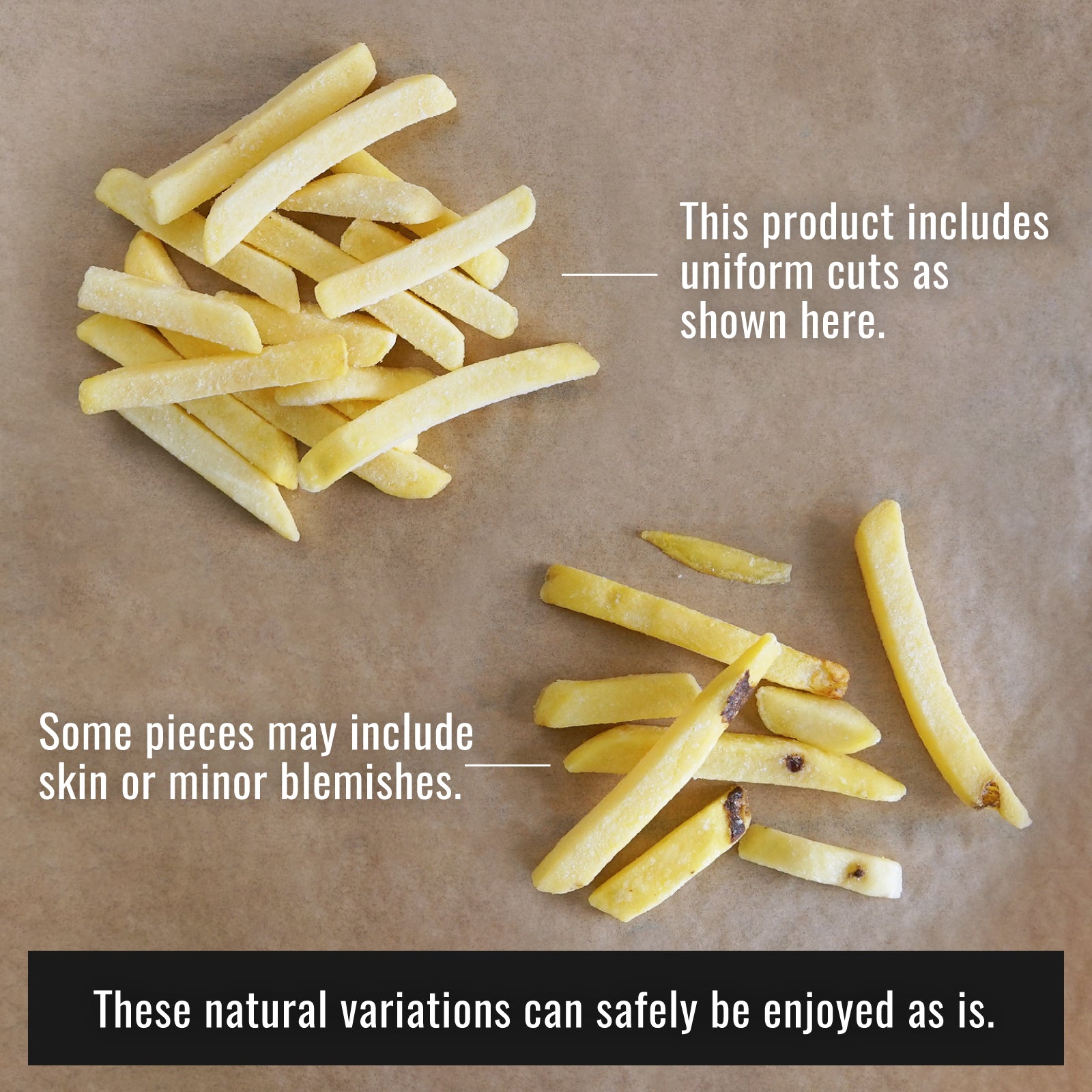 Certified Organic Frozen French Fries from Belgium (600g-1kg) - Horizon Farms