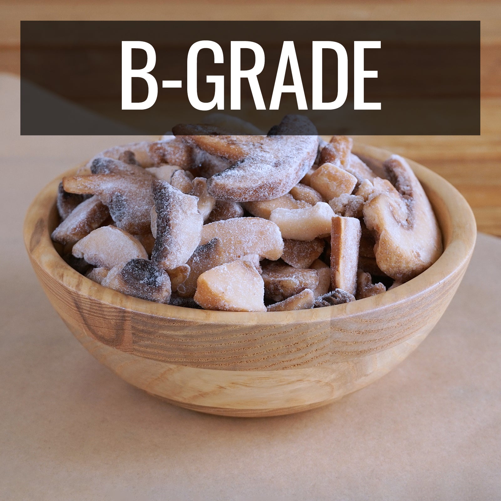 Certified Organic Frozen Mushrooms from The Netherlands (250g-500g) Be