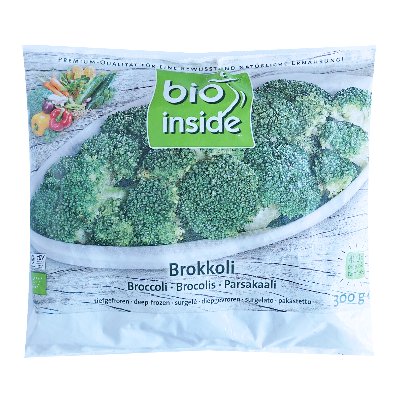 Certified Organic Frozen Broccoli from The Netherlands (300g) - Horizon Farms