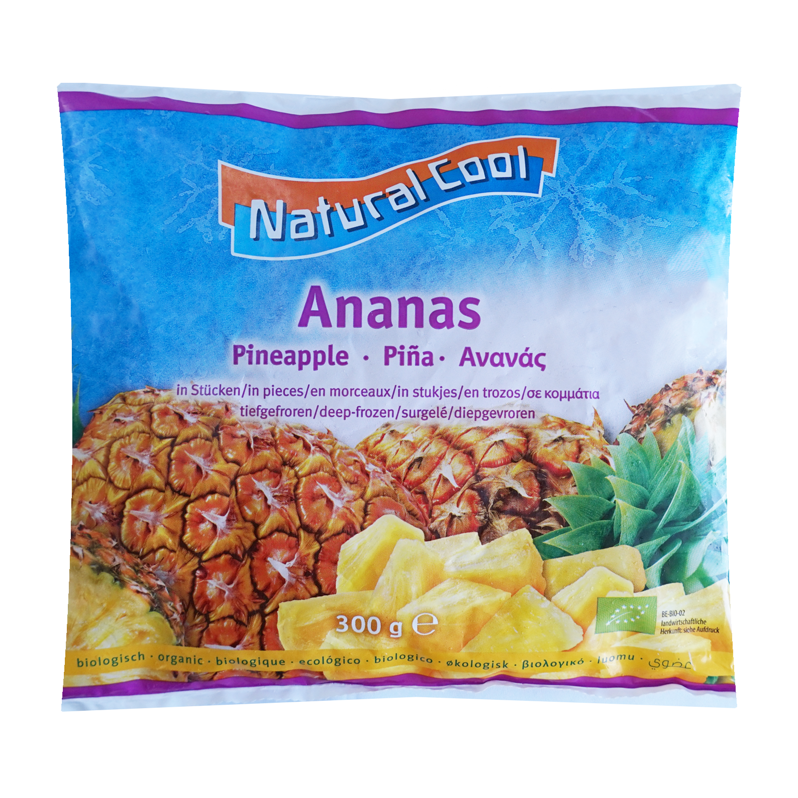Organic Frozen Pineapple Chunks from Côte d'Ivoire (300g) - Horizon Farms