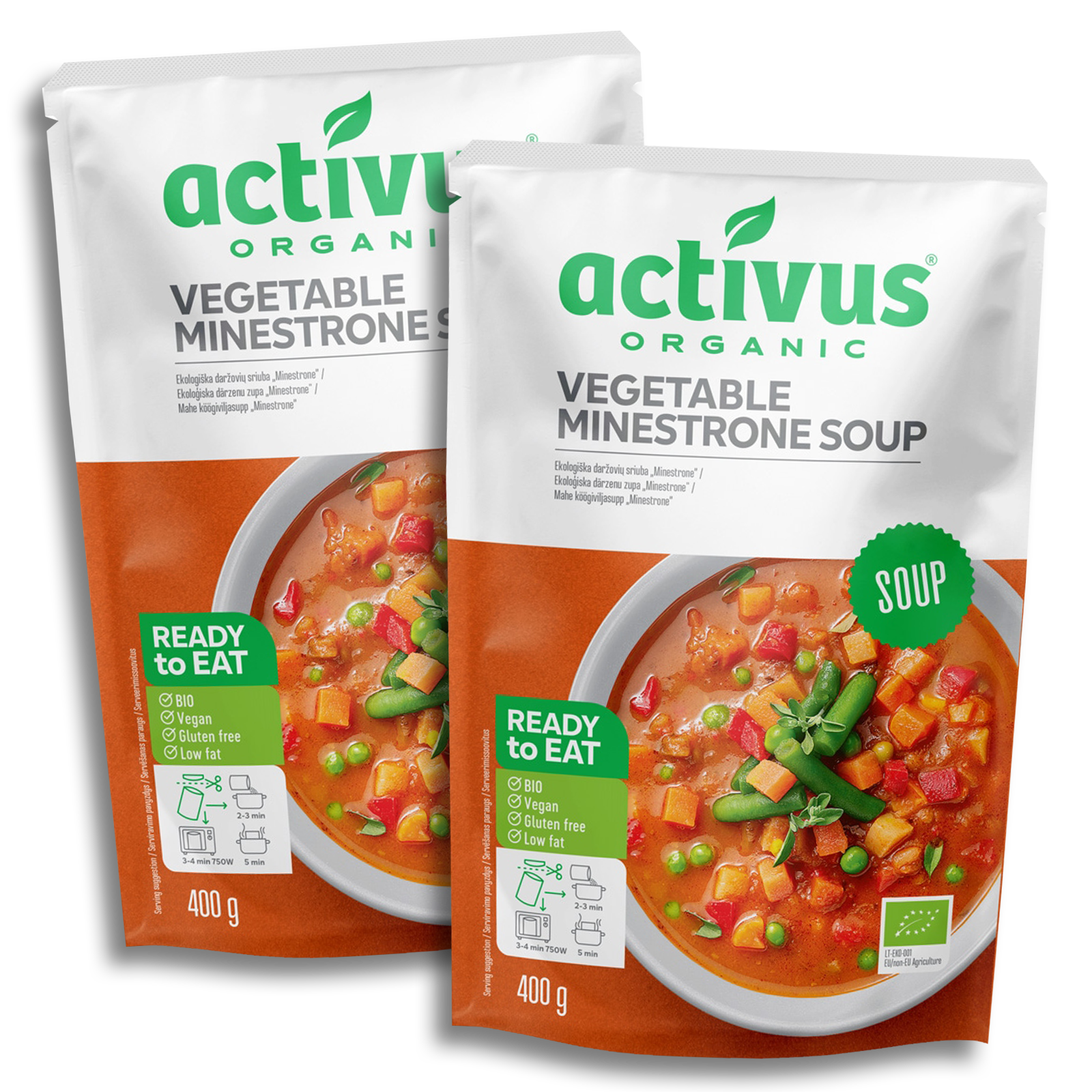 Certified Organic Vegetable Minestrone Soup (800g) - Horizon Farms