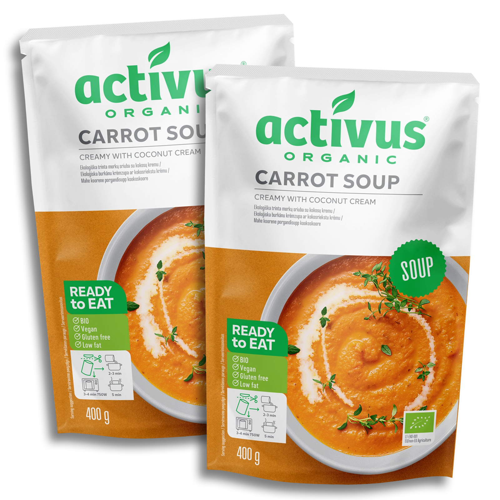 Certified Organic Carrot Soup (800g) - Horizon Farms