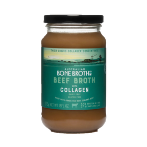 All-Natural Grass-Fed Beef Bone Broth Concentrate with Collagen (375g/37 Servings) - Horizon Farms