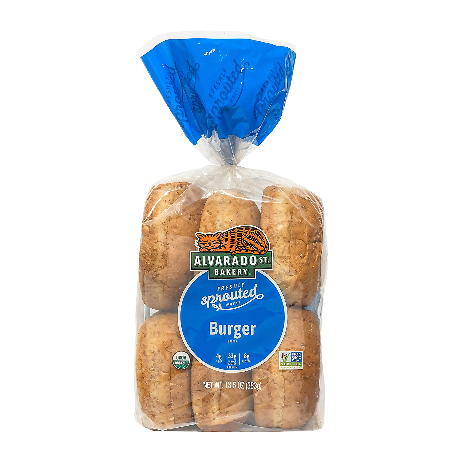 Certified Organic Sprouted Wheat Hamburger Buns from California (6pc) - Horizon Farms