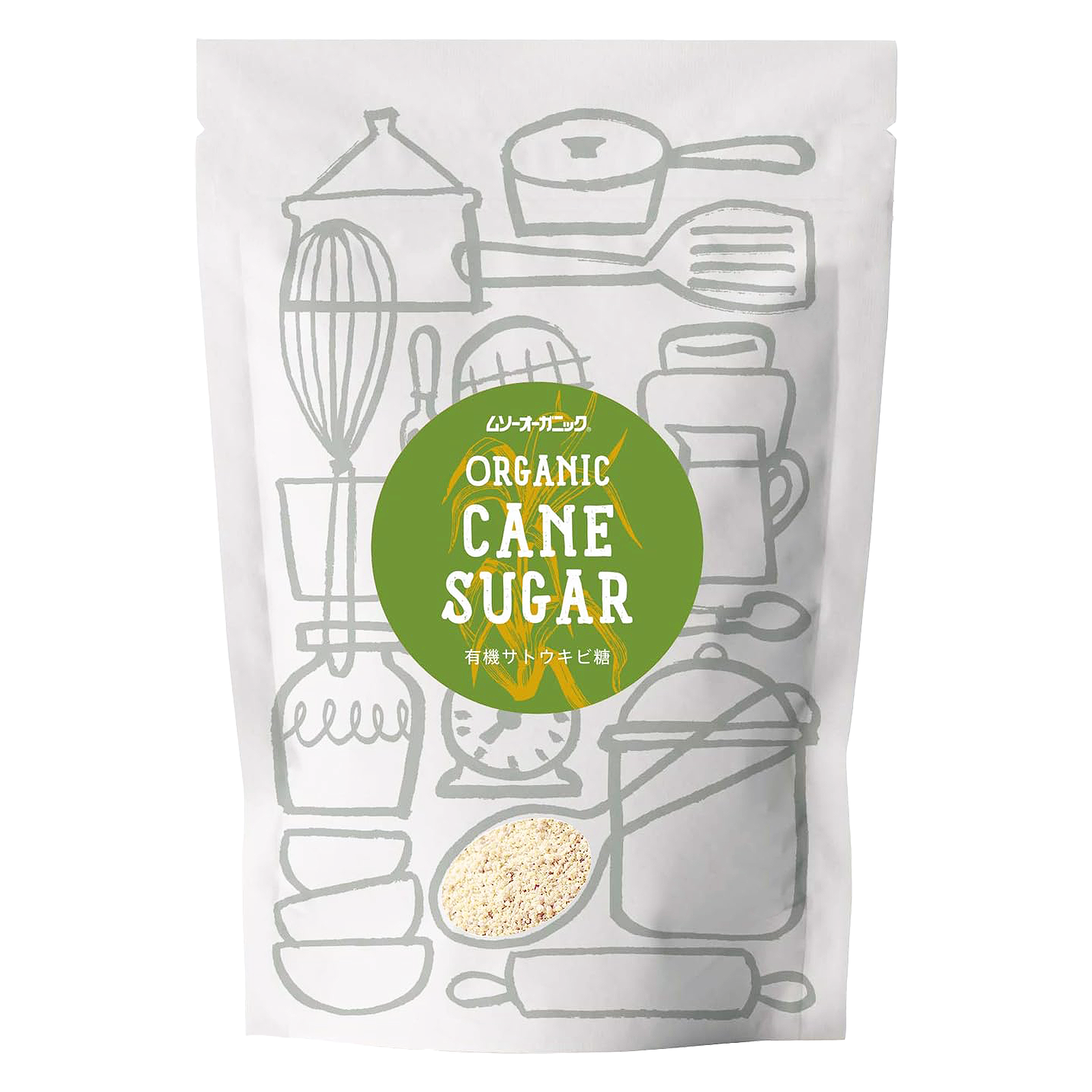 Certified Organic Unrefined Cane Sugar (400g)