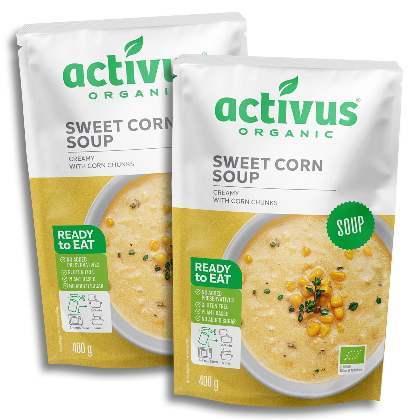 Certified Organic Sweet Corn Soup (800g) - Horizon Farms