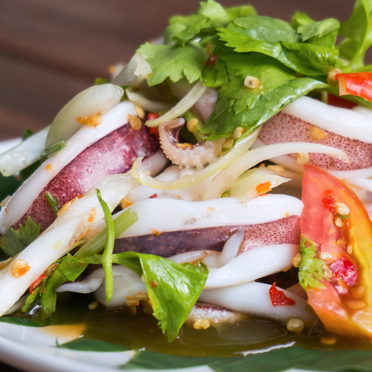 Wild-Caught Pre-Cooked & Cut Frozen Squid Rings from Argentina (1kg) - Horizon Farms