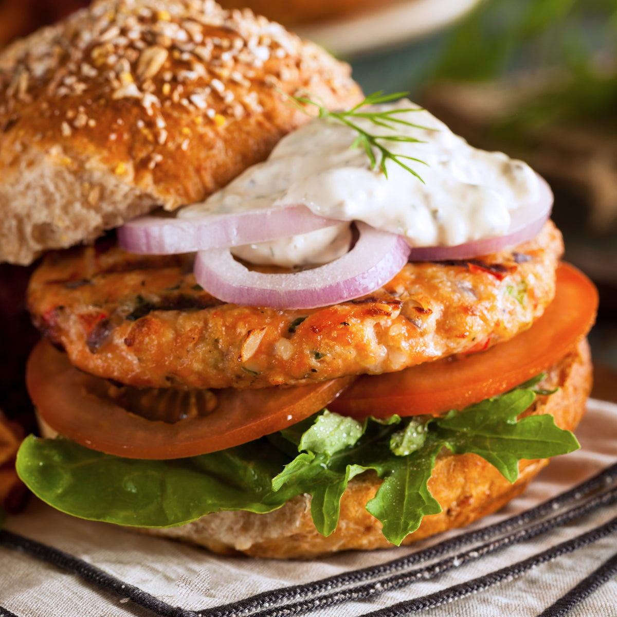 Tasmanian Premium Salmon Burger Patties (2pc) - Horizon Farms