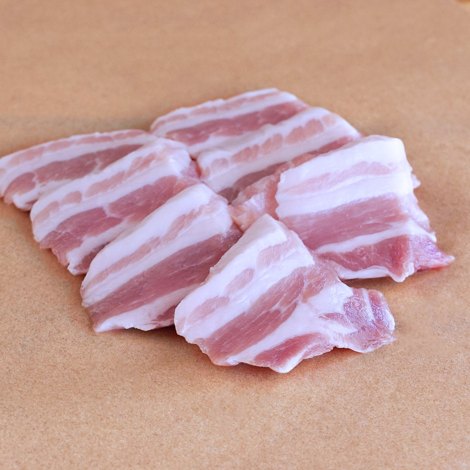Free-Range Pork Thick Cut Belly Slices from Australia (100g) - Horizon Farms