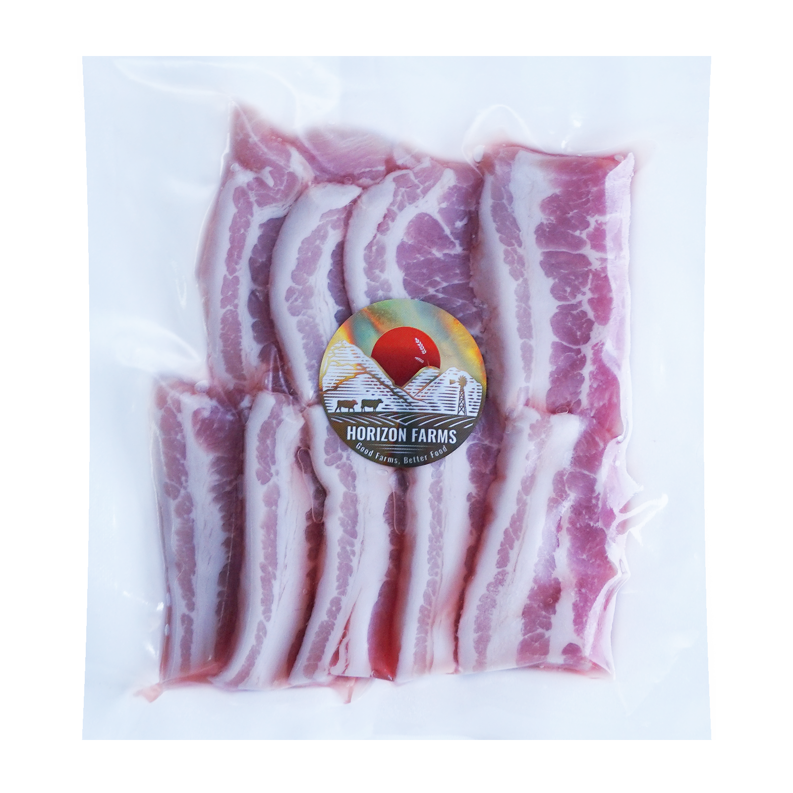 Free-Range Pork Thick Cut Belly Slices from Australia (200g) - Horizon Farms