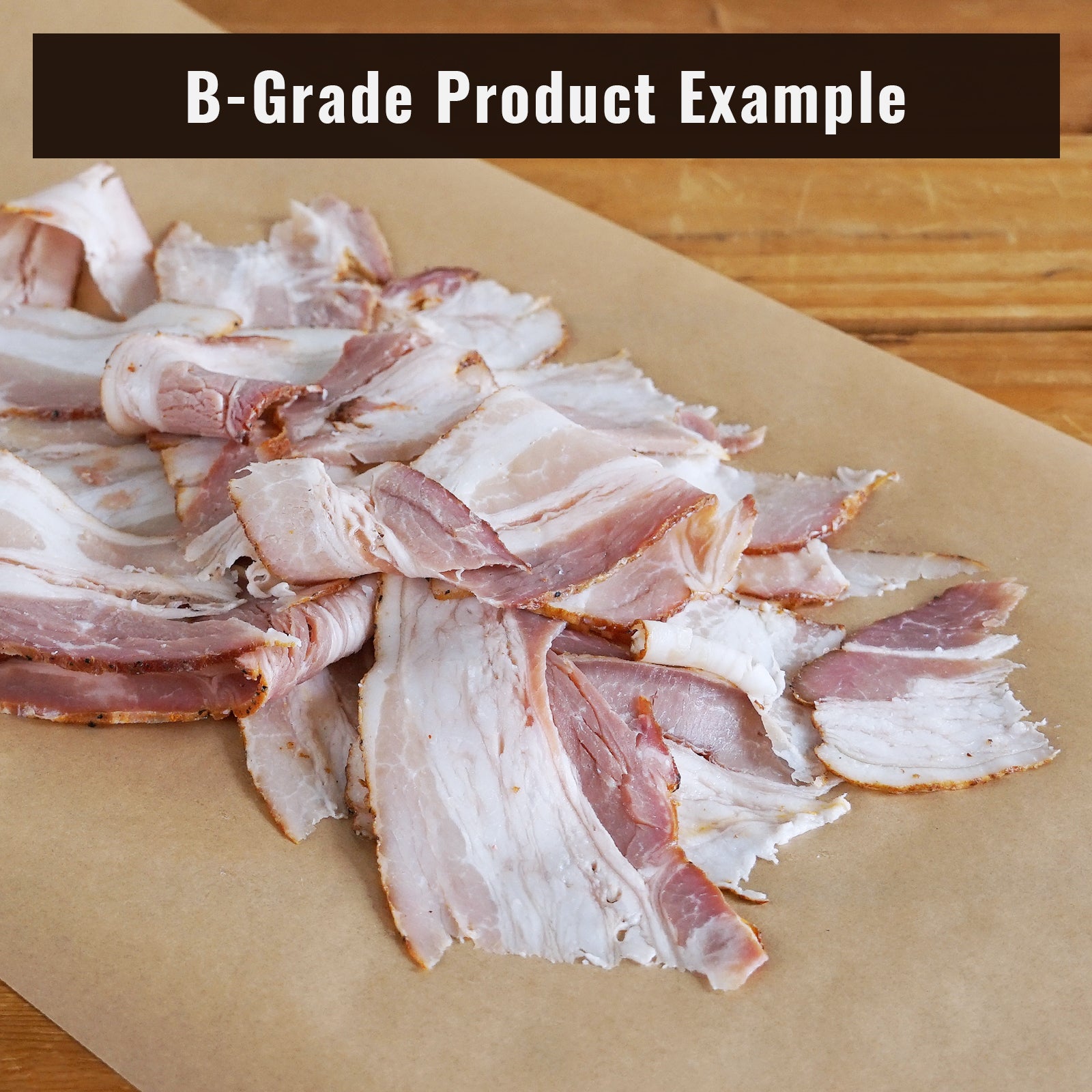 All-Natural Bacon Slices from Pork or Beef B-Grade (200g)