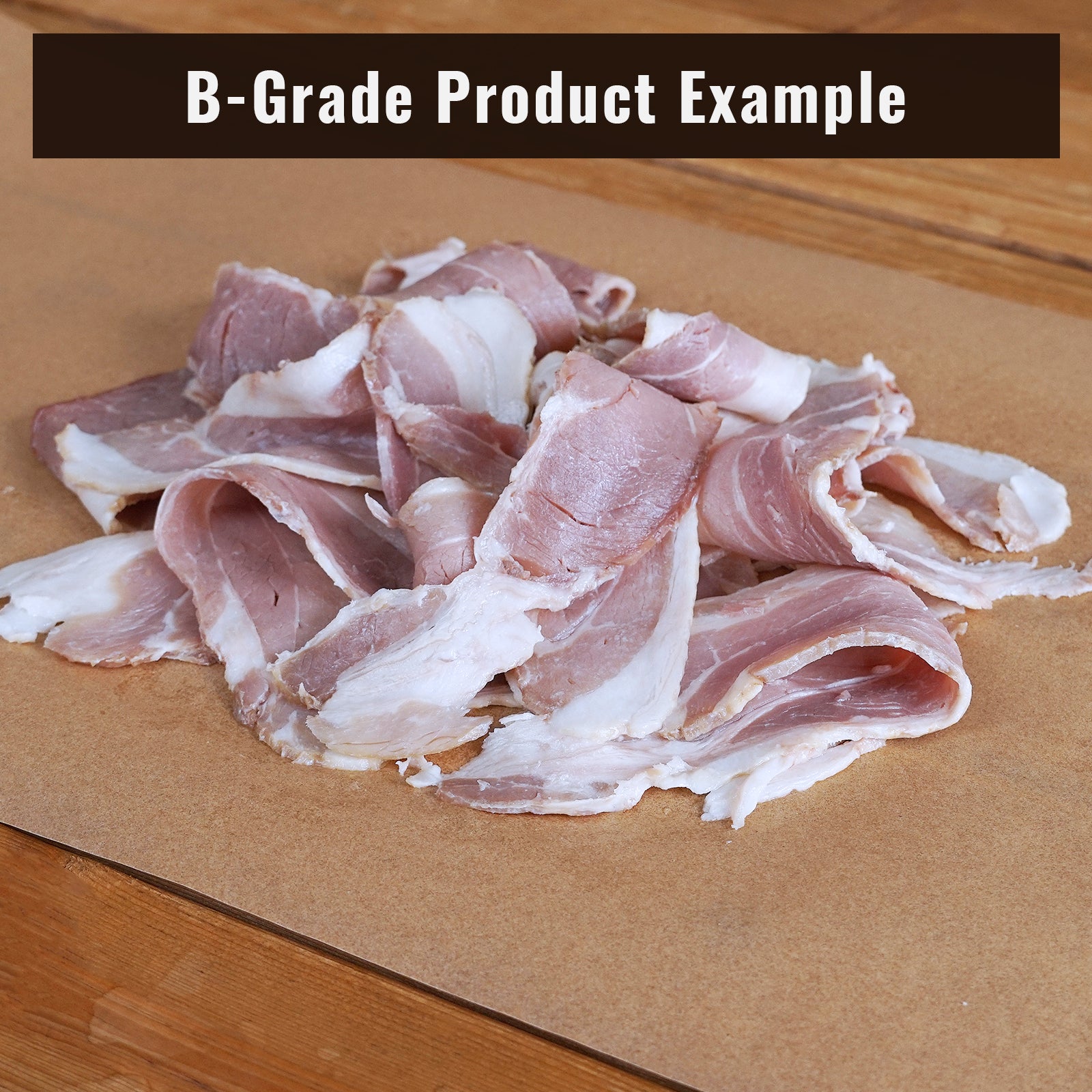 All-Natural Bacon Slices from Pork or Beef B-Grade (200g)