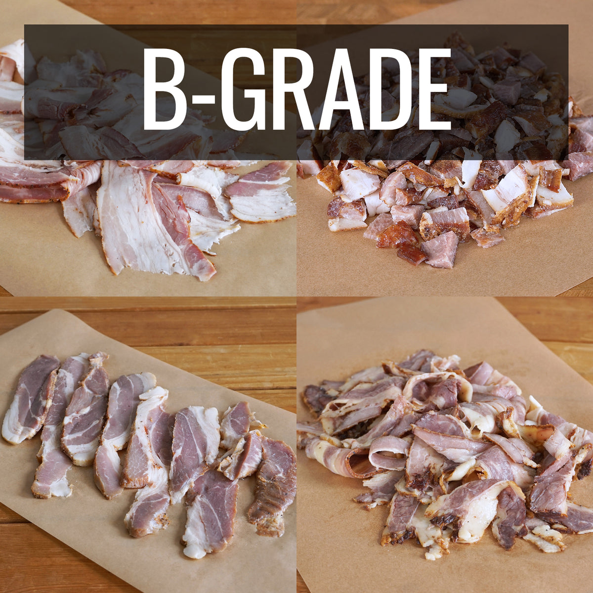 All-Natural Sugar-Free Bacon from Pork or Beef B-Grade (200g) - Horizon Farms