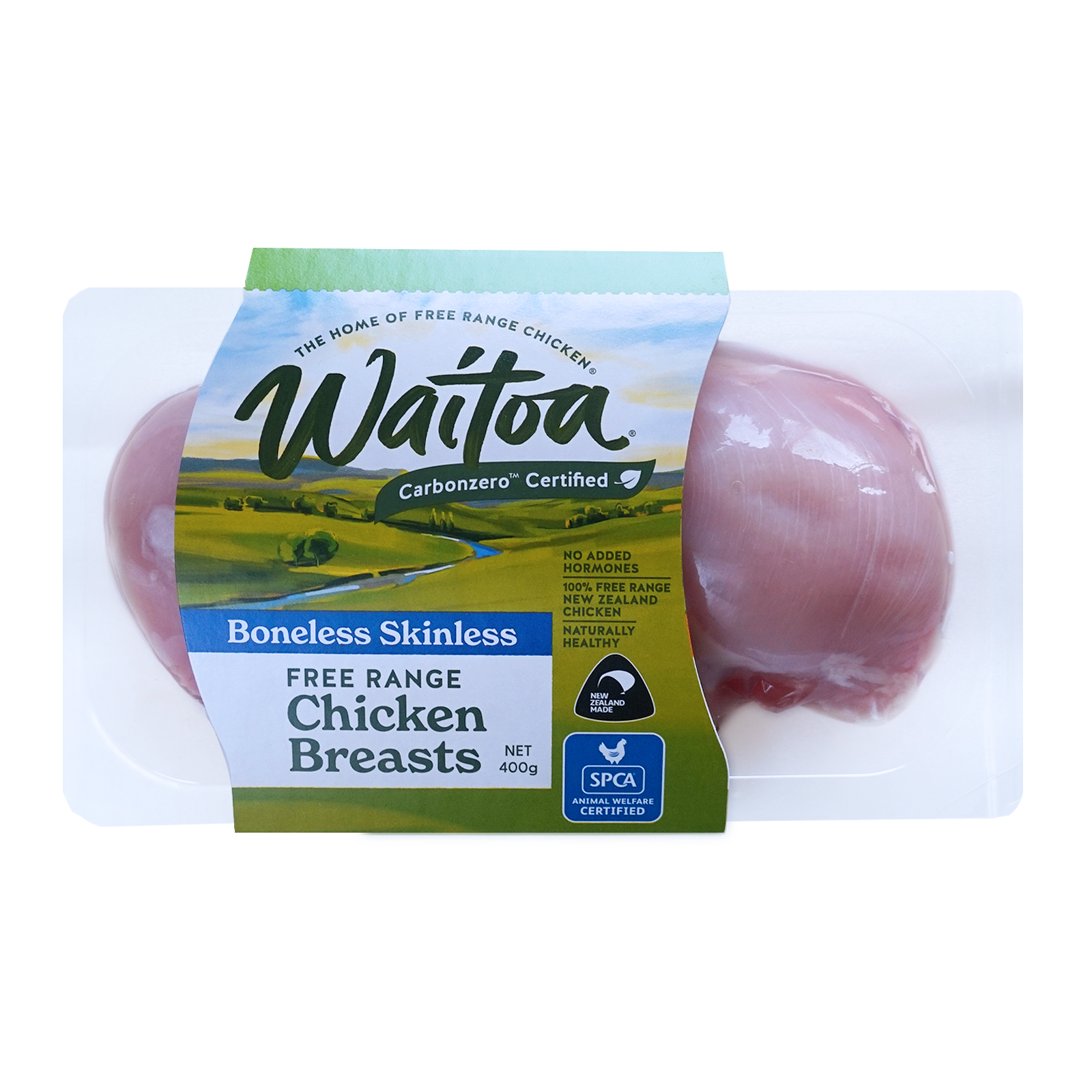 Free-Range Boneless Skinless Chicken Breast from New Zealand (400g) - Horizon Farms