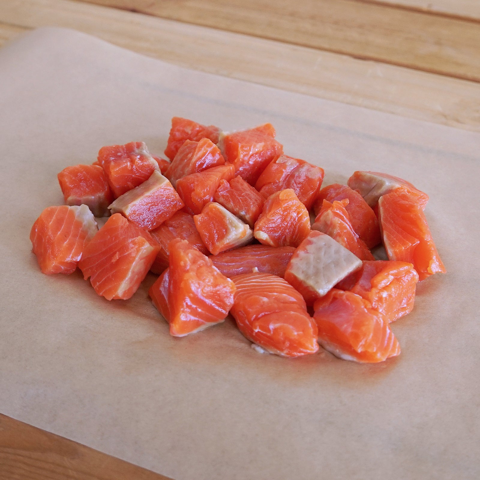 Wild-Caught Sashimi Grade Sockeye Salmon Dice Cuts from Canada (200g) - Horizon Farms