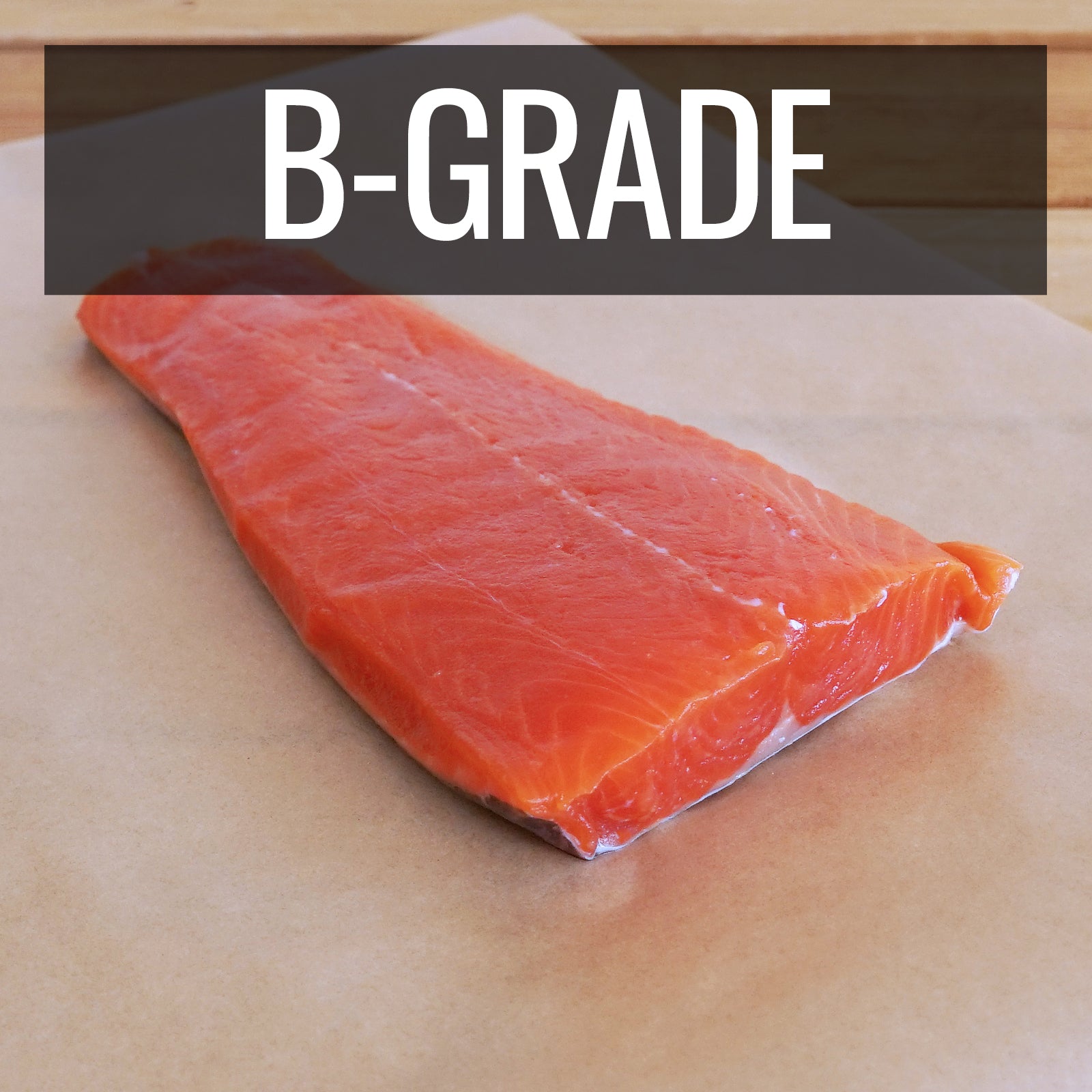 Wild-Caught Sashimi Grade Sockeye Salmon Fillet Portion from Canada B-Grade (200g) Best By: March 9th, 2025 - Horizon Farms