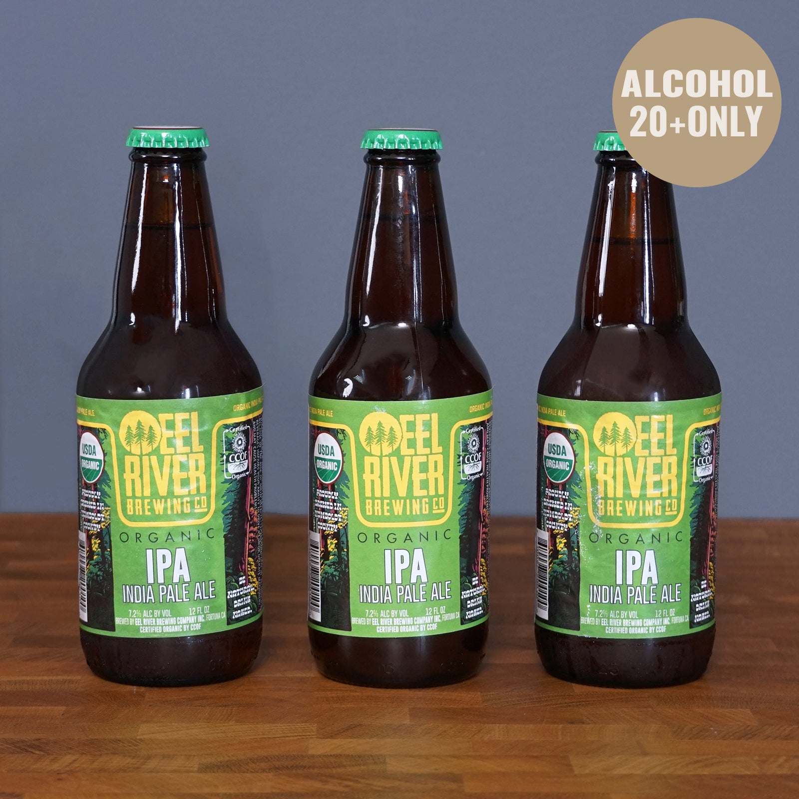 Certified Organic India Pale Ale Craft Beer from California (355ml x 3 bottles)