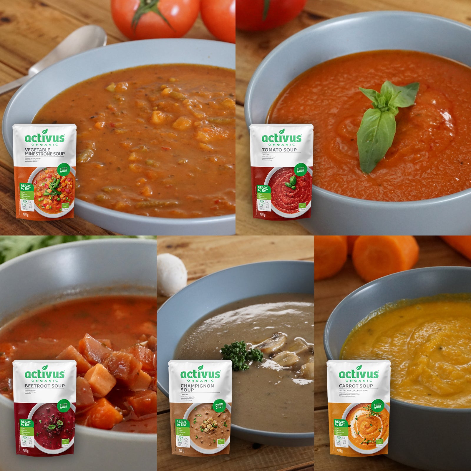 Certified Organic Soup Assortment Gift / Value Set (2kg)