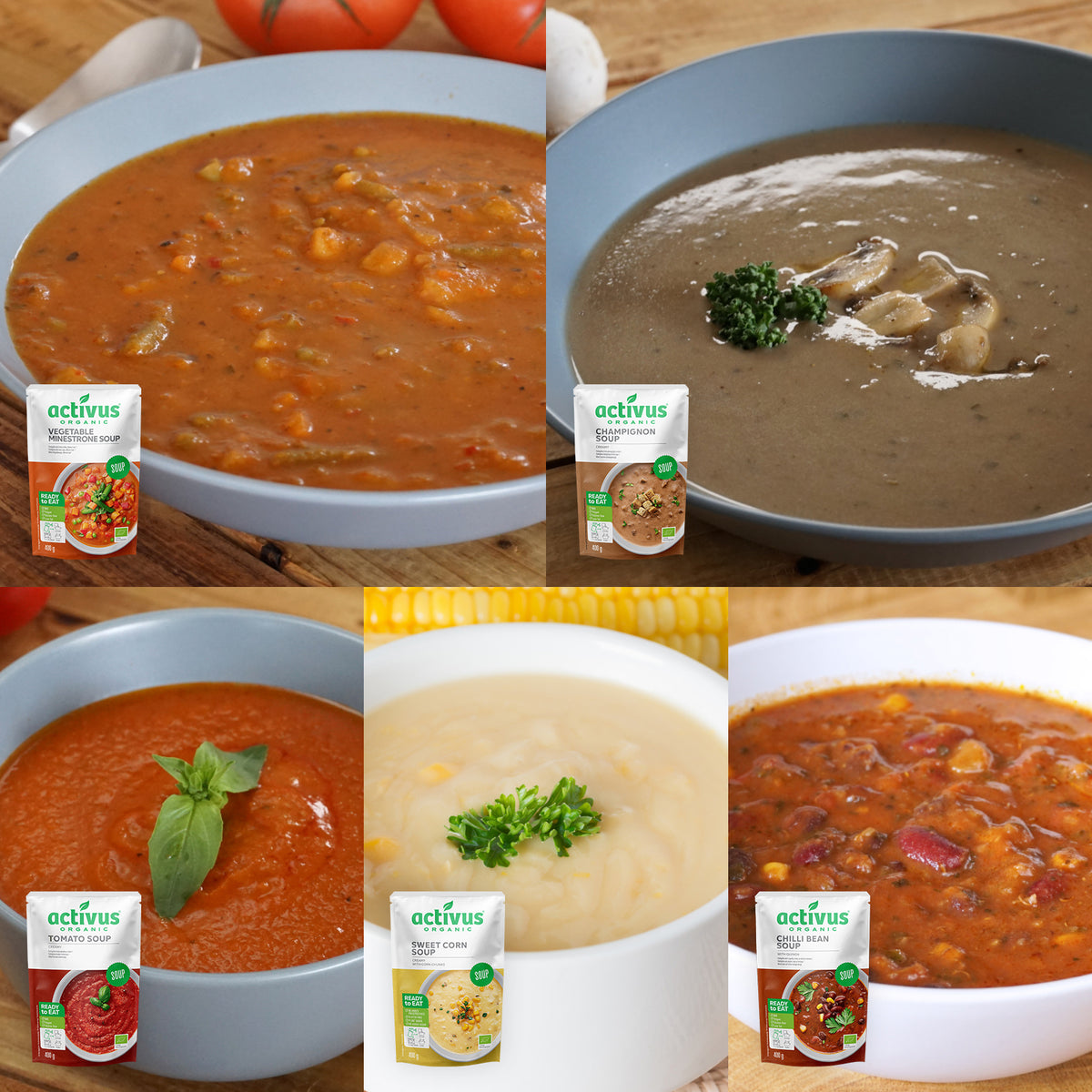 Certified Organic Soup Assortment Gift / Value Set (2kg)