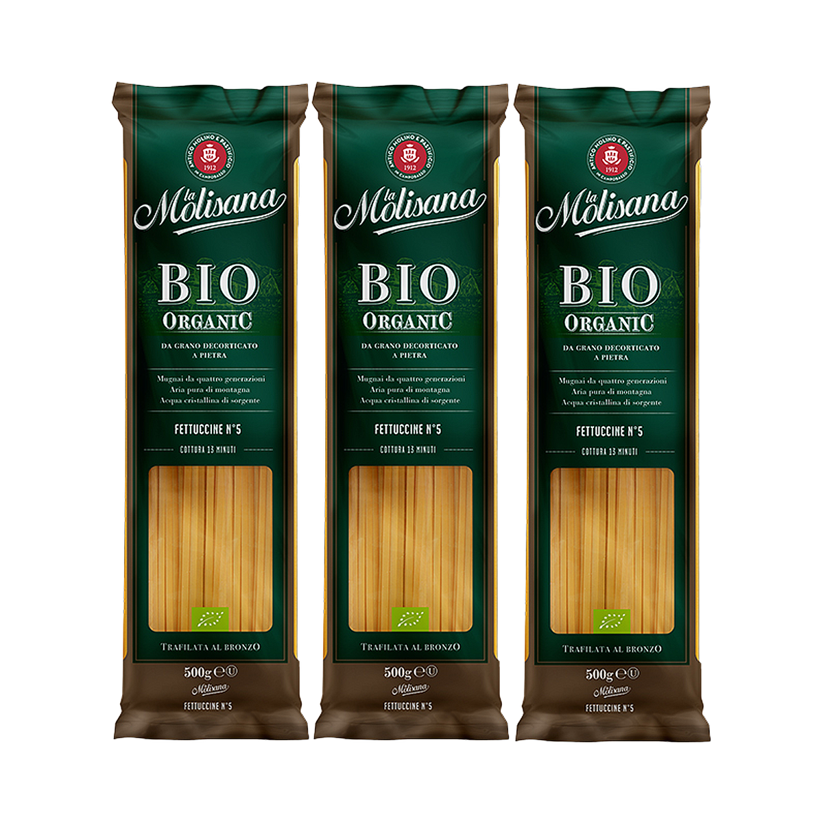 Certified Organic Fettuccine Pasta from Italy (500g x 3) - Horizon Farms
