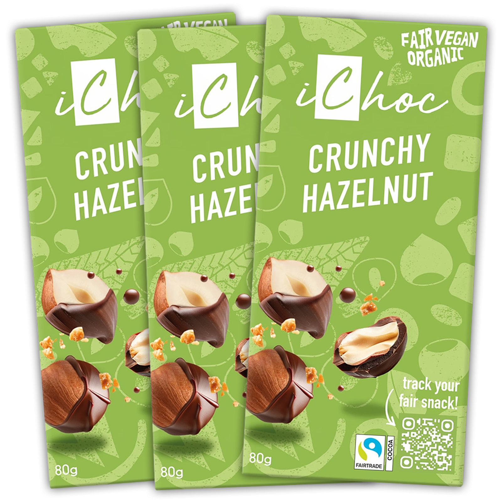 Certified Organic Dairy-Free Chocolate from Germany - Crunchy Hazelnut (240g)