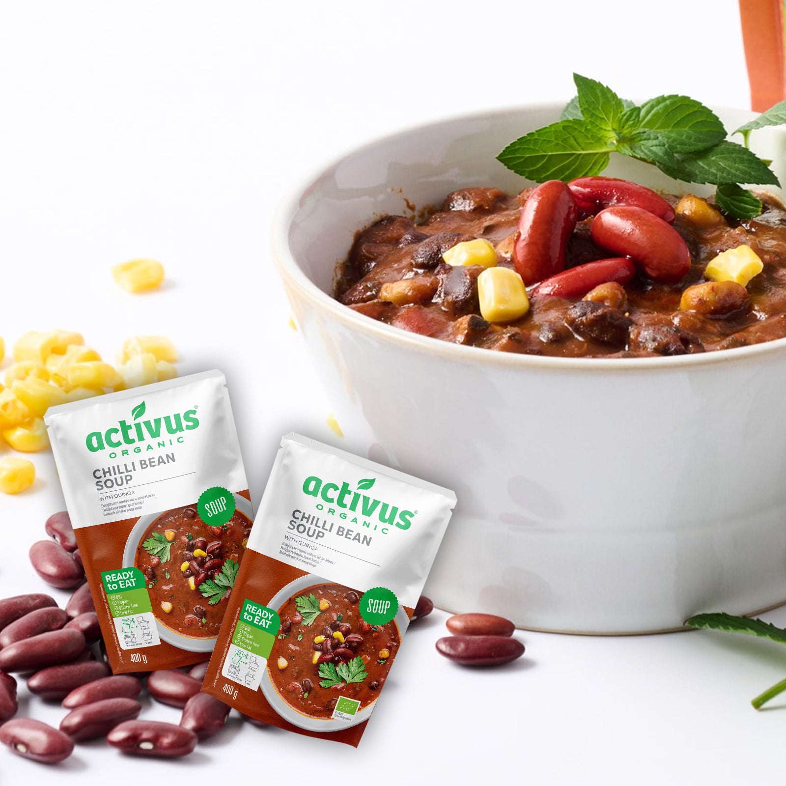 Certified Organic Chilli Bean Soup (800g)