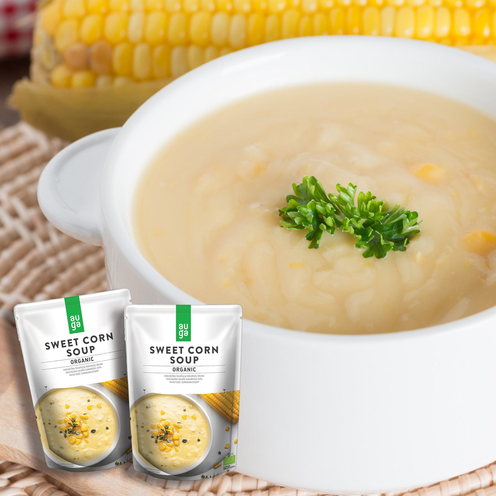 Certified Organic Sweet Corn Soup (800g) - Horizon Farms