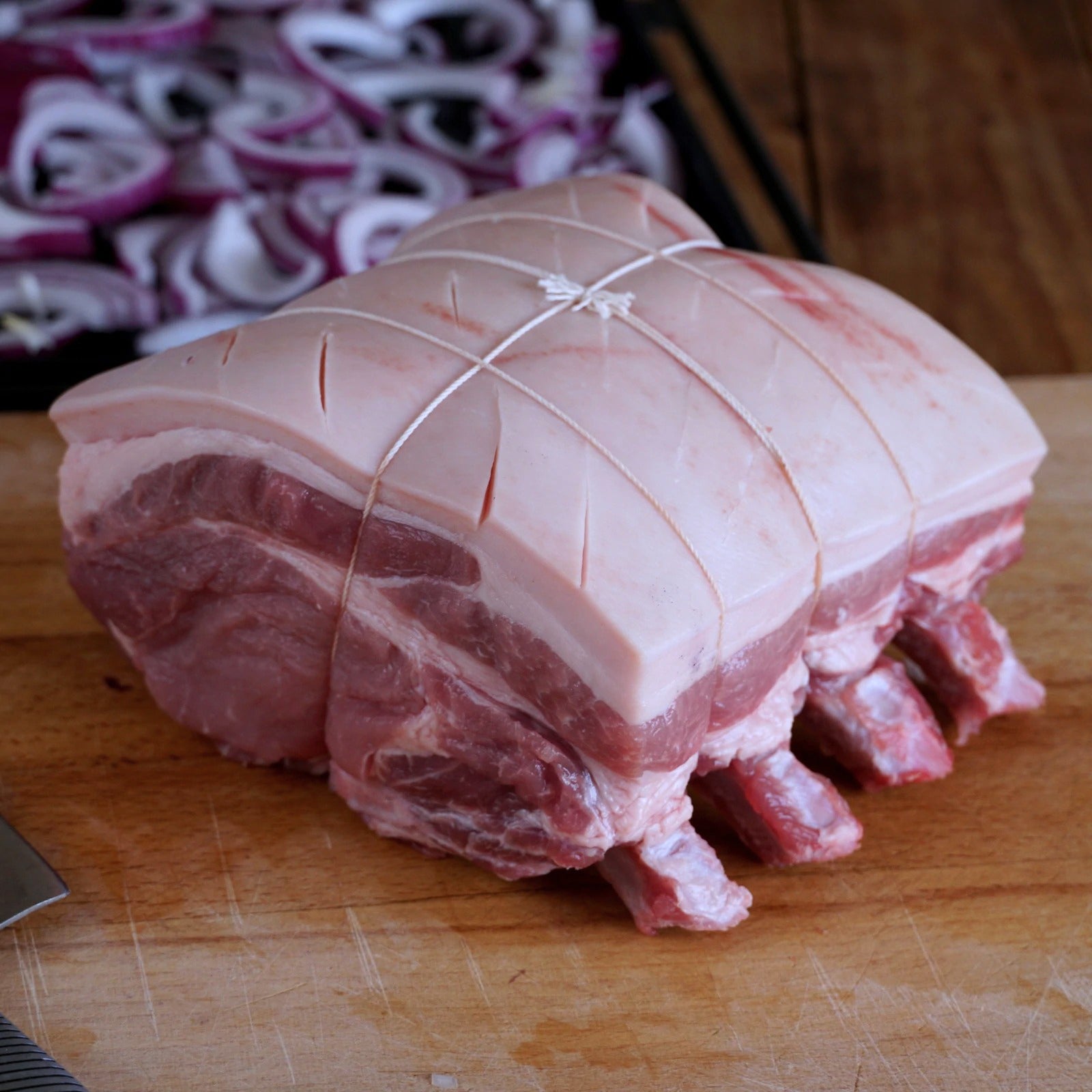 Free-Range Skin-On Pork Rack from Australia (1.3kg) - Horizon Farms
