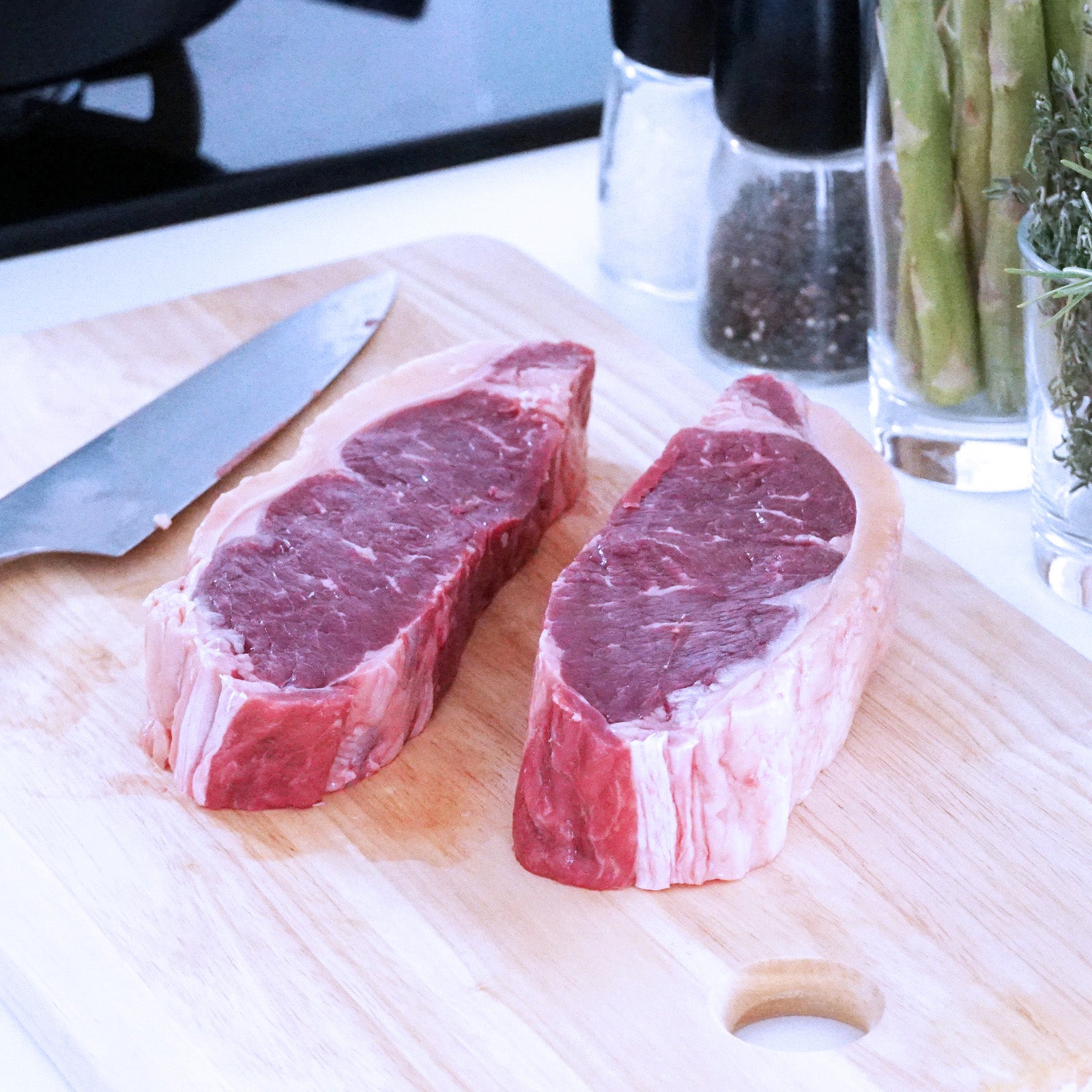 Curated Set of Premium Grass-Fed Beef Striploin Steaks from Australia (10 steaks, 2kg) - Horizon Farms