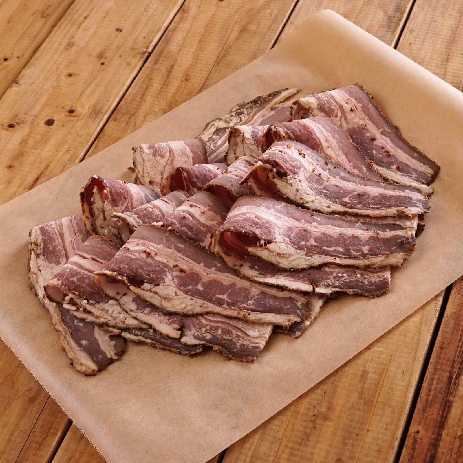 All-Natural Grass-Fed Beef Sugar-Free Smoked Pastrami Bacon (200g) - Horizon Farms