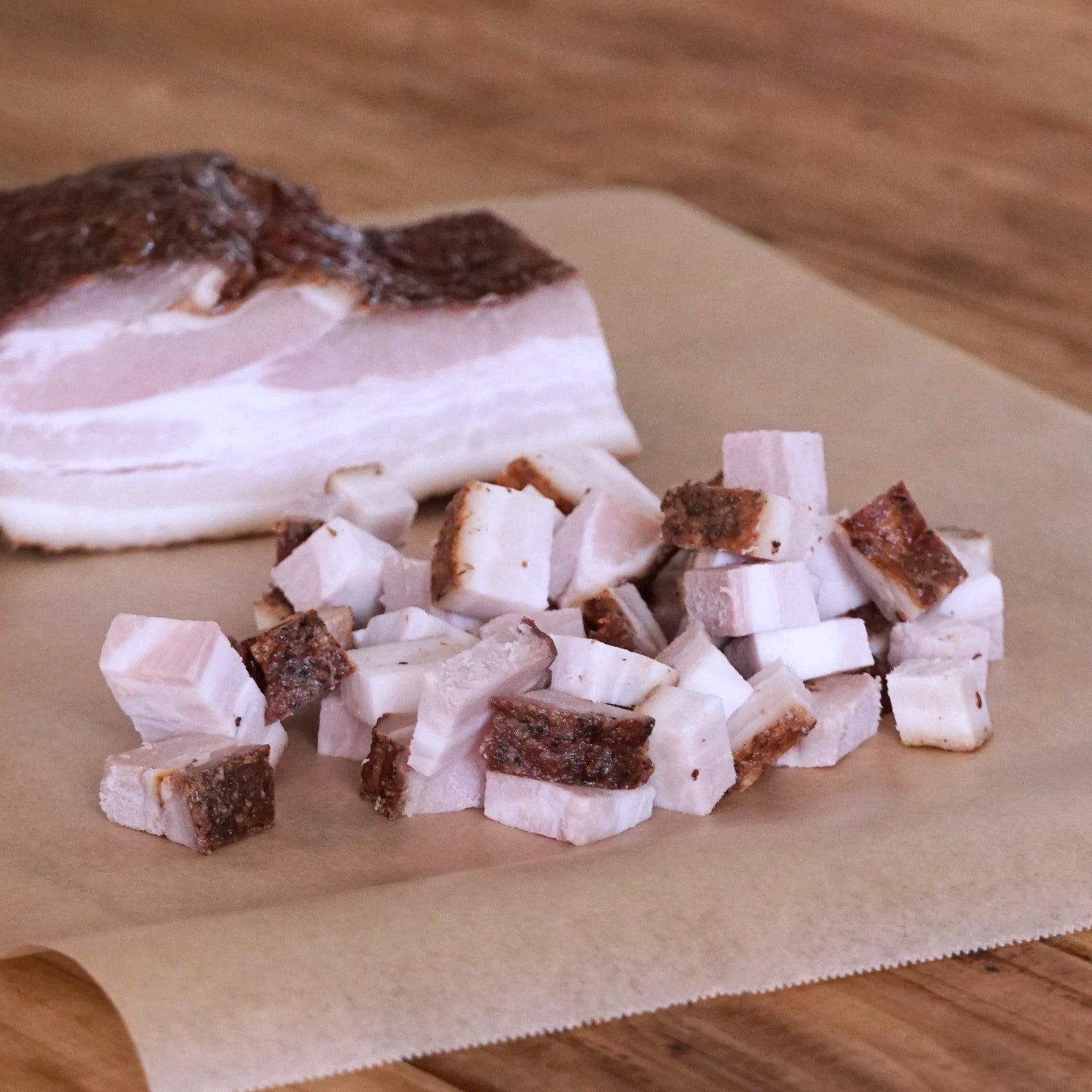 All-Natural Sugar-Free Free-Range Pork Smoked Bacon Block (200g) - Horizon Farms