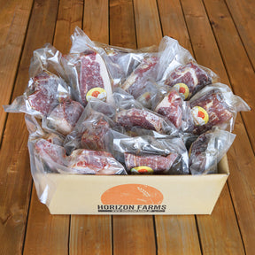 Variety Set of Grass-Fed Beef Steaks (3 Types, 18 Items, 4.2kg) - Horizon Farms