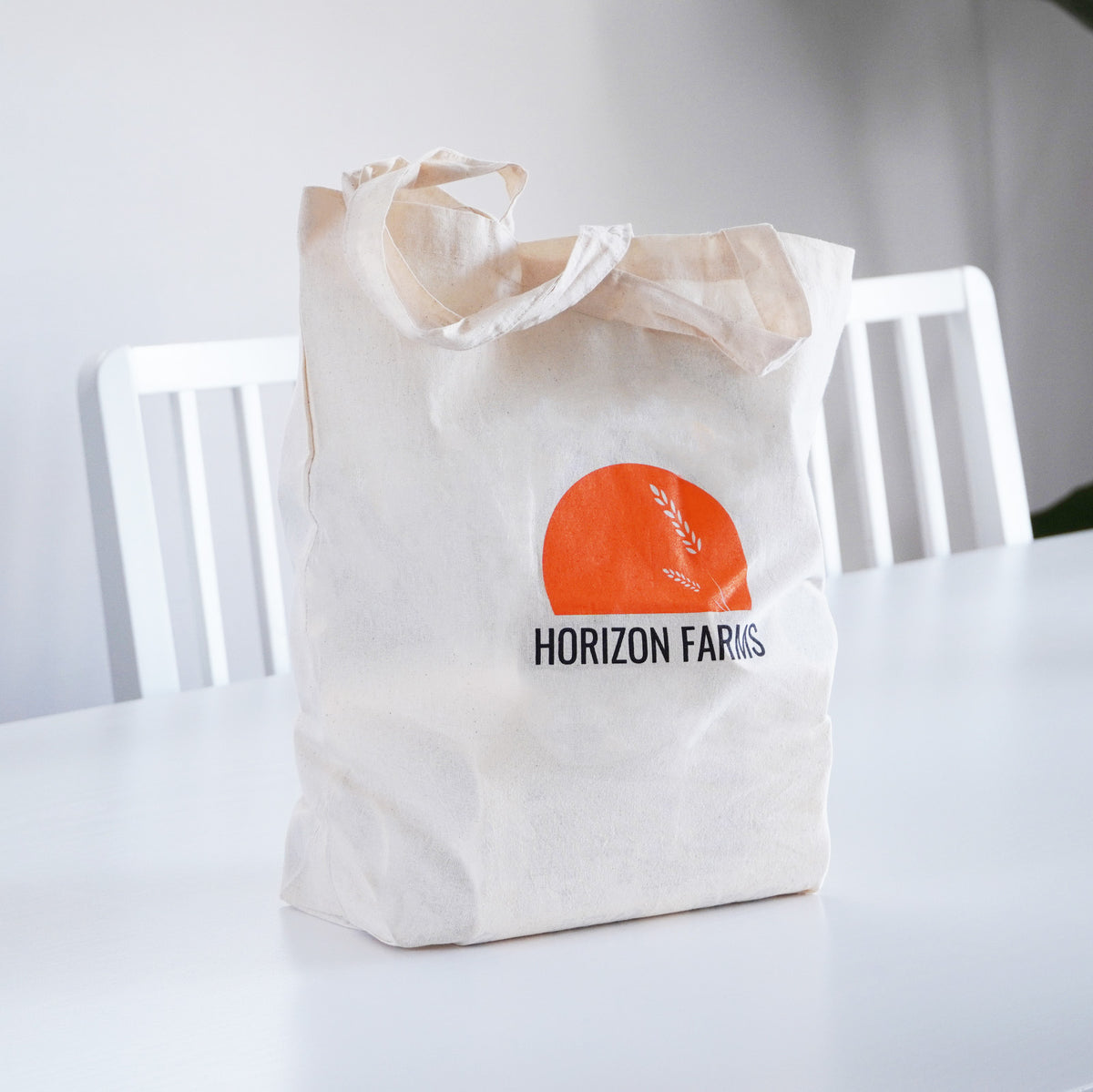 Original Compact Eco Tote Bag 100% Organic Cotton Unbleached - Horizon Farms