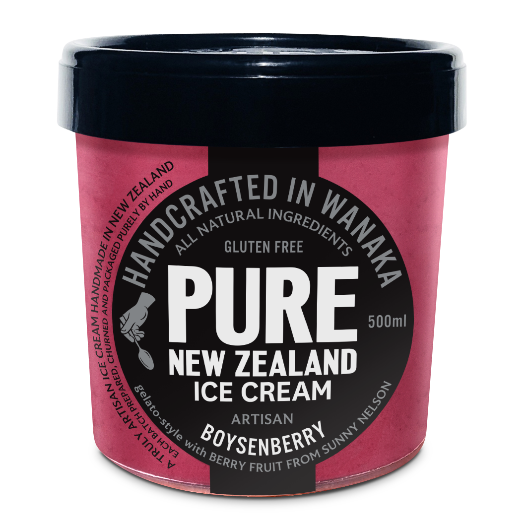 All-Natural Artisan Boysenberry Gelato from New Zealand (500ml)