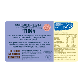 MSC Certified BPA-Free Wild-Caught Canned Tuna in Extra Virgin Olive Oil (120g x 5) - Horizon Farms
