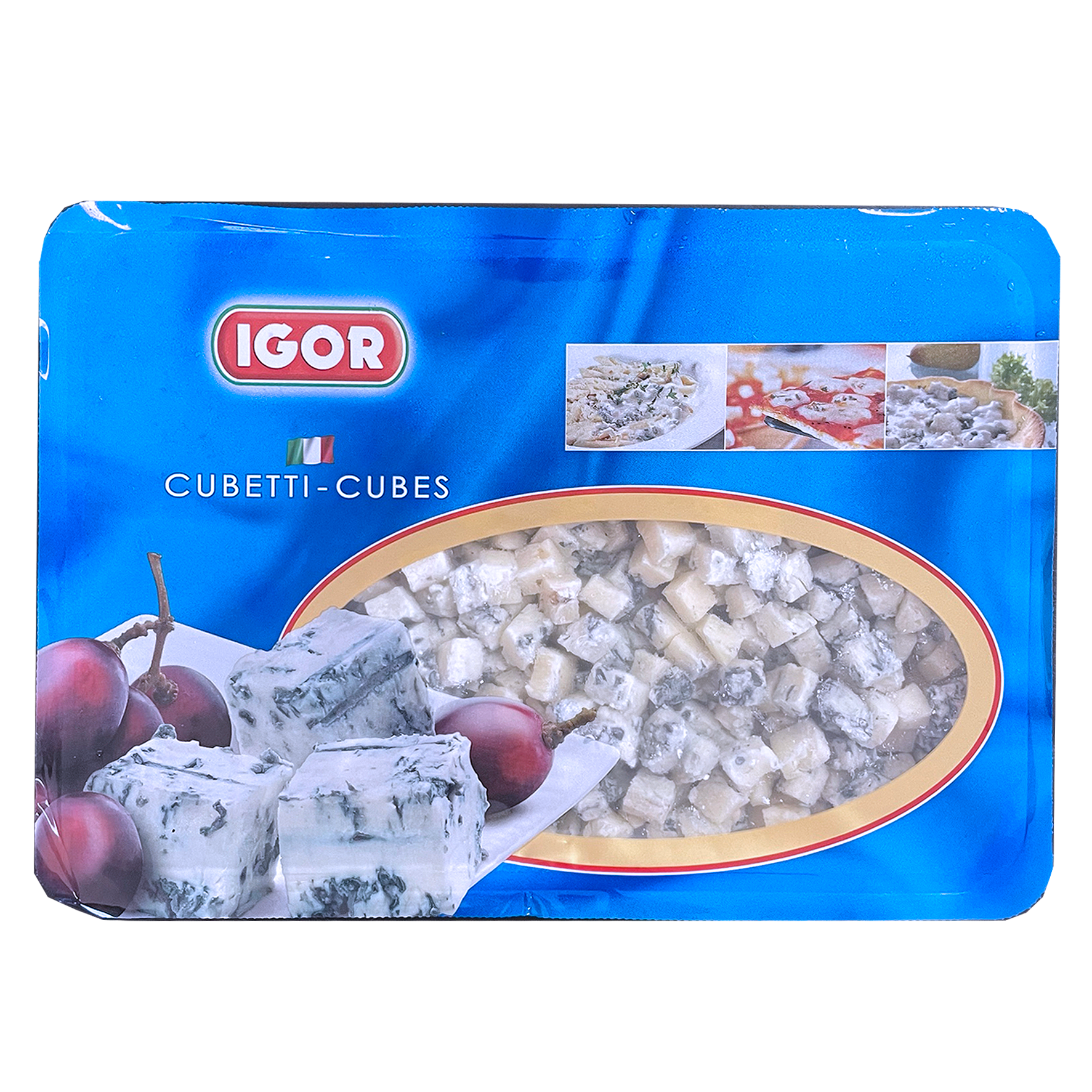 All-Natural Frozen Gorgonzola Cheese Dices from Italy (600g) - Horizon Farms