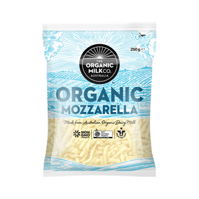 Certified Organic Grass-Fed Shredded Mozzarella Cheese (250g) - Horizon Farms