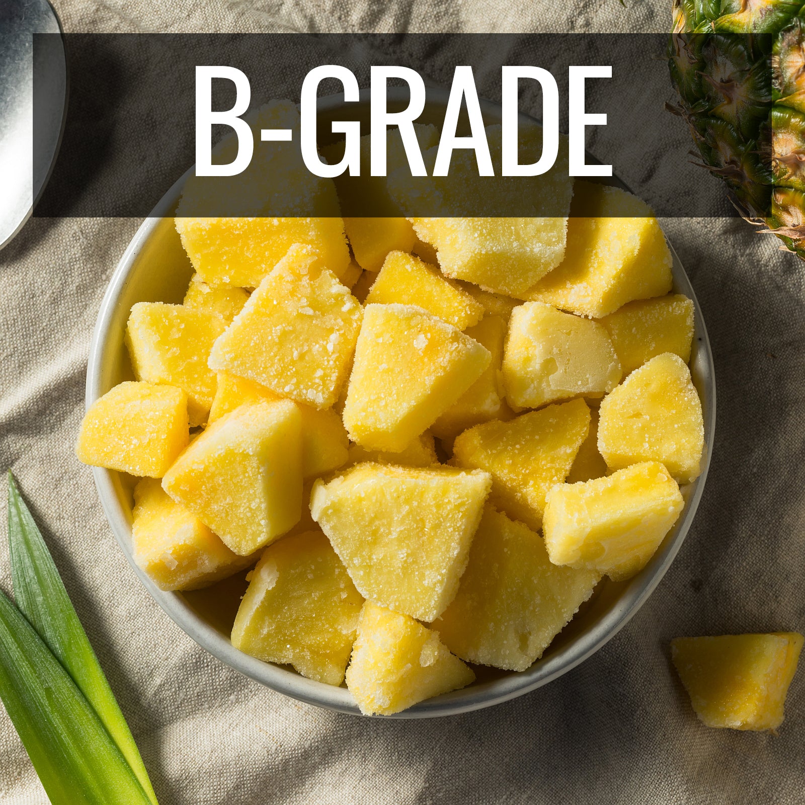 All-Natural Frozen Pineapple Chunks from Costa Rica B-Grade (1kg) - Horizon Farms