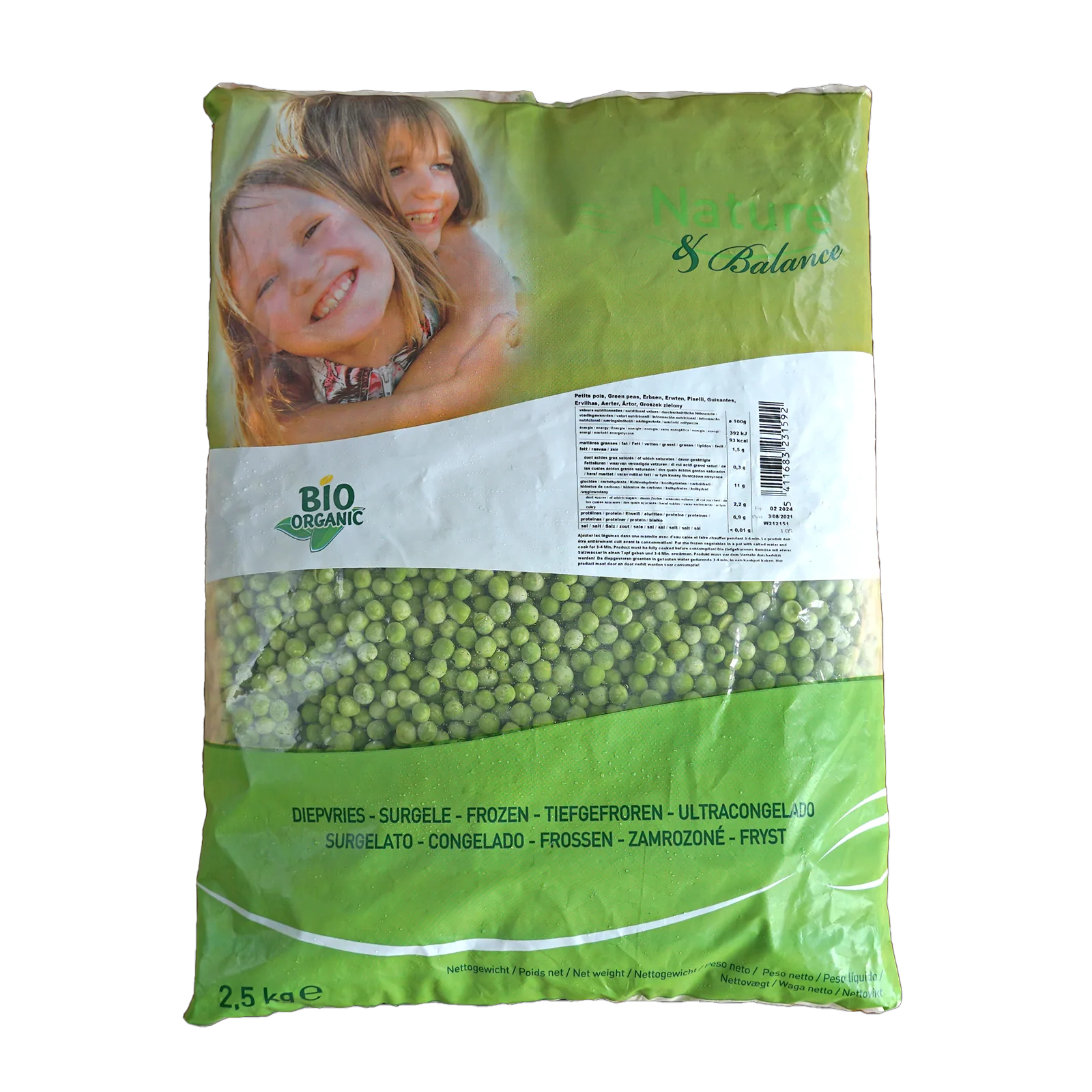 Certified Organic Frozen Peas from Spain (1kg-2.5kg) - Horizon Farms